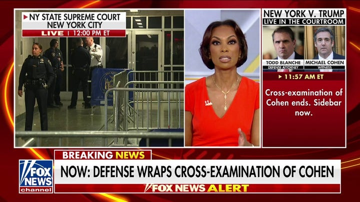 Trump's defense attorneys conclude cross-examination of Michael Cohen