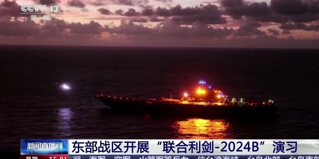 China launches military drills surrounding Taiwan | Fox News Video
