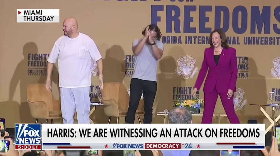 VP Harris meets with college students in Florida alongside Fat Joe