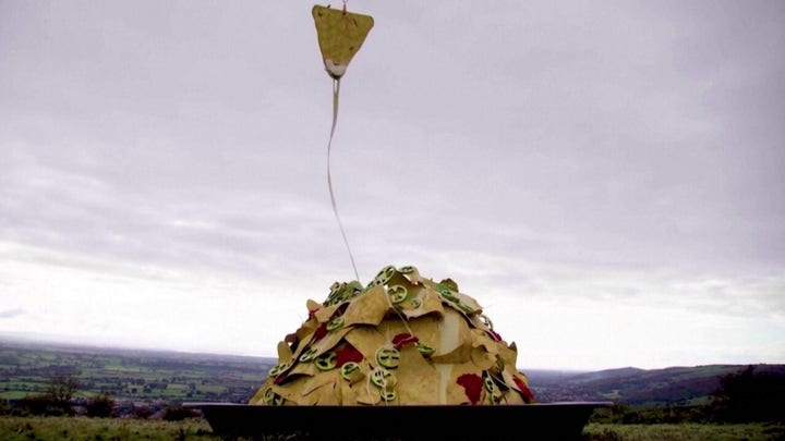WATCH: Doritos pulls off the world’s largest cheese pull with gigantic chip and dip