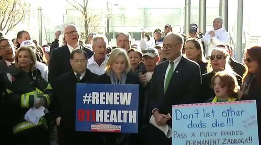 Rally held at WTC for 9/11 first responder medical benefits