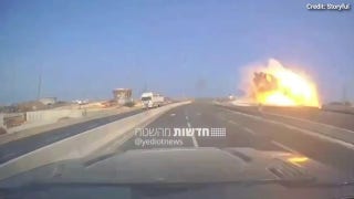 Dashcam shows Iranian missile strike in Ashdod, Israel