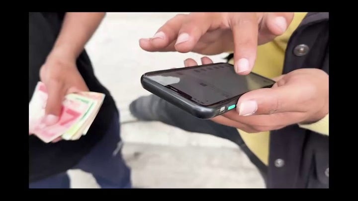 Palestinian money changers in Gaza City 