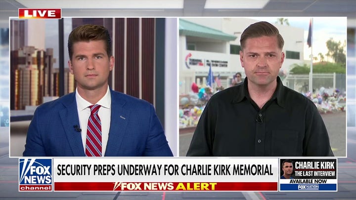 Security preparations underway for Charlie Kirk memorial in Arizona