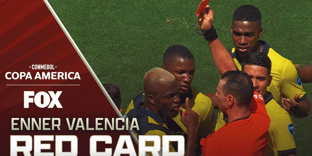 Ecuador's Enner Valencia receives red card vs. Ecuador | 2024 Copa América