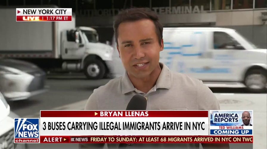 More buses of illegal migrants arrive in New York City