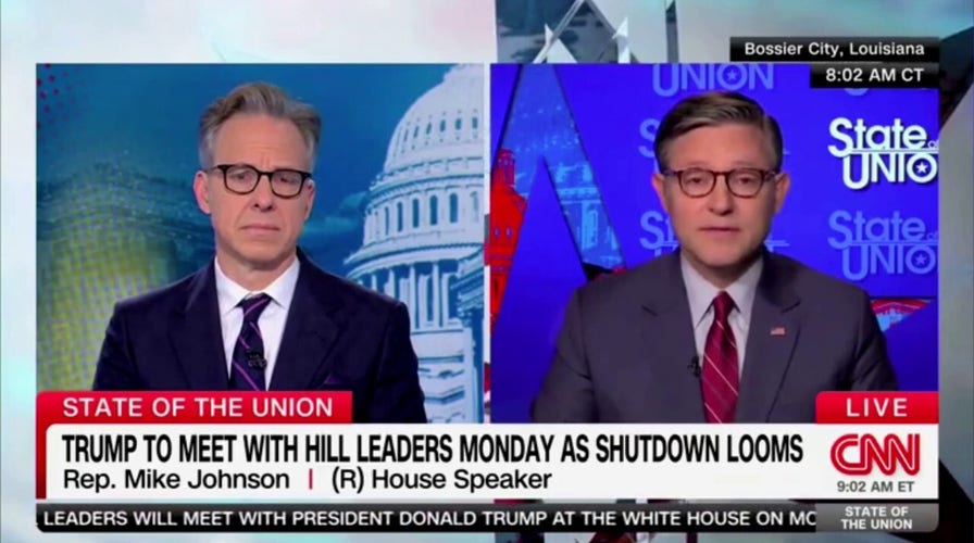 Speaker Johnson demands Dems follow 'common sense' and not hold American people 'hostage' with shutdown