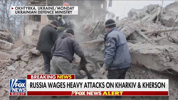 Russia reportedly targets Ukrainian officials with missile strike on government building