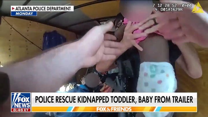 Police rescue kidnapped baby and toddler from hot Atlanta trailer