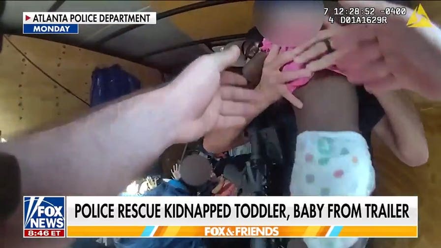 Police rescue kidnapped baby and toddler from hot Atlanta trailer
