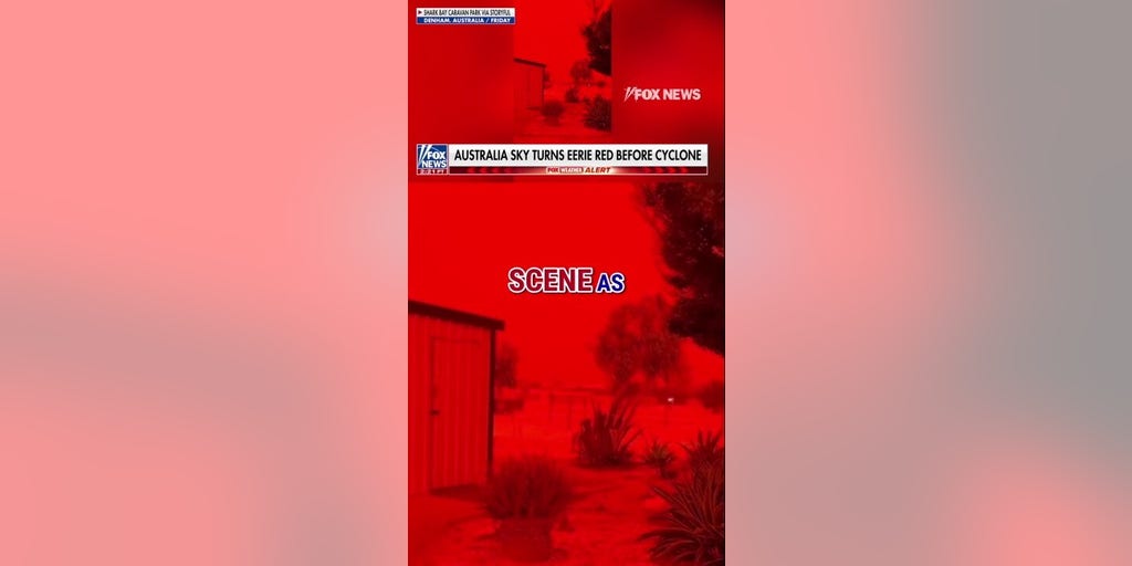 SEE IT: Australia sky turns red before cyclone