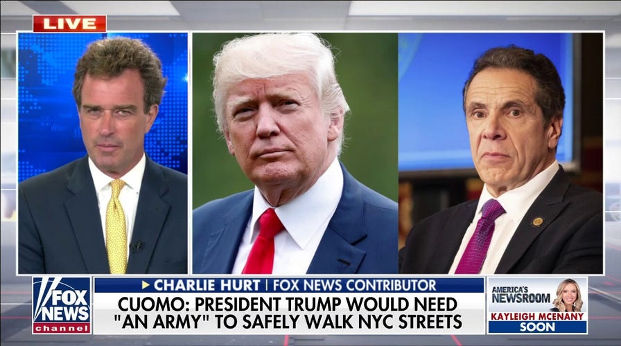 Charlie Hurts reacts to Cuomo saying Trump needs 'army' to walk in NYC