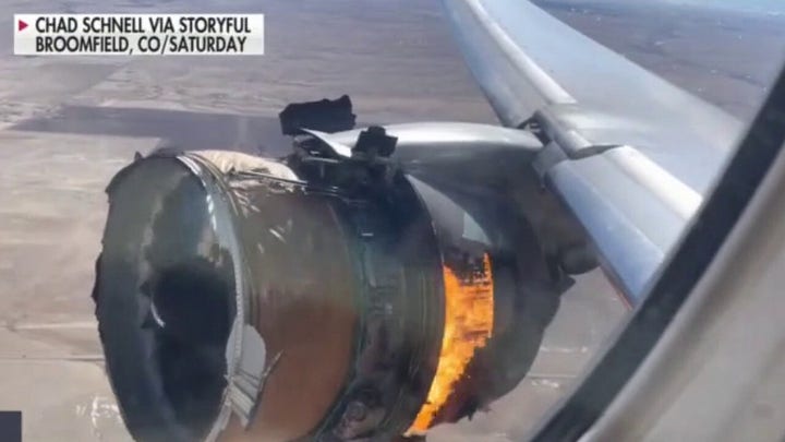 Officials investigating United plane engine failure