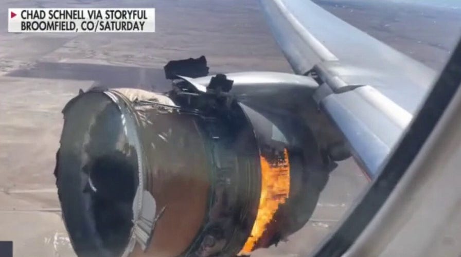 Officials investigating United plane engine failure