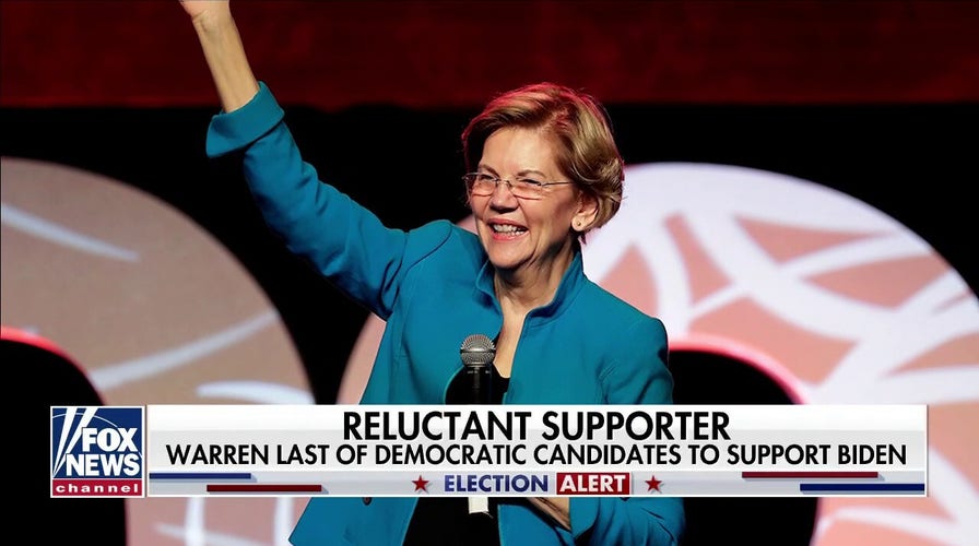  Sen. Elizabeth Warren throws support behind Joe Biden as Alexandria Ocasio-Cortez stops short of endorsement 