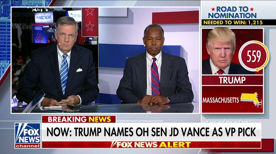  Dr. Ben Carson: I was very pleased with Trump's VP pick