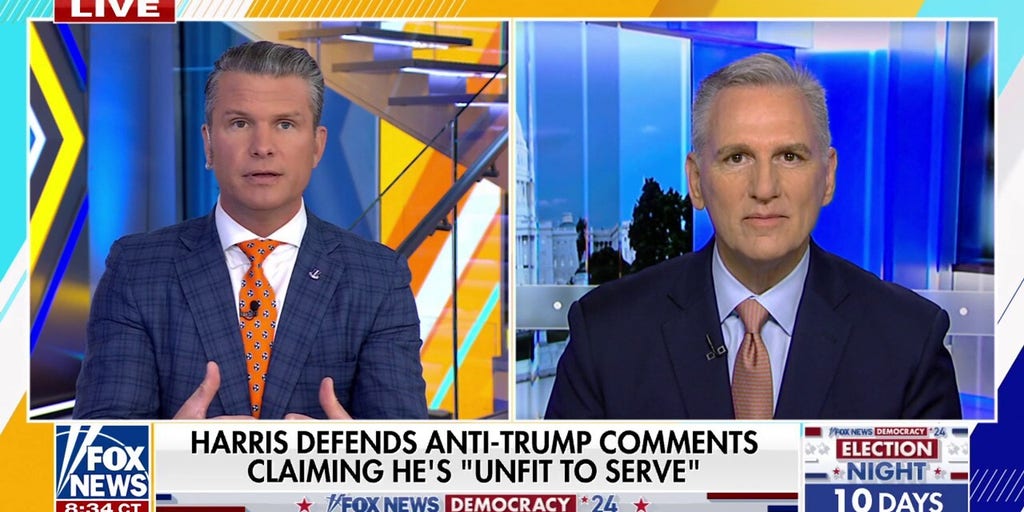 Harris’ ‘desperate’ claims about Trump are becoming ‘dangerous,’ Kevin McCarthy warns
