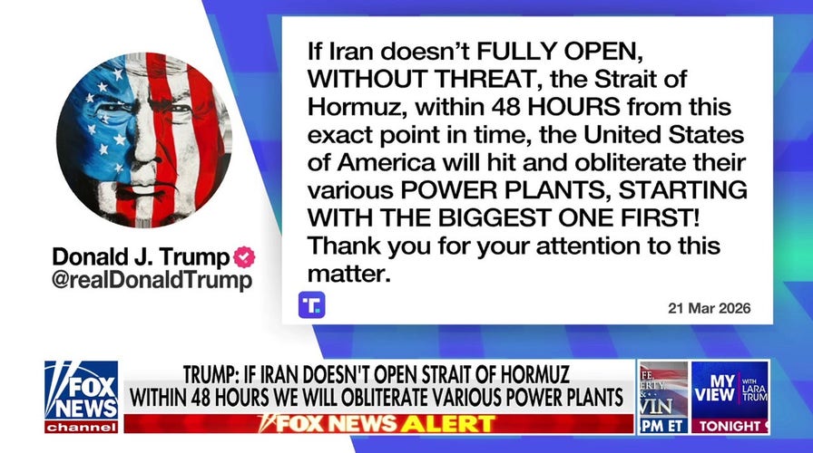 Trump demands Iran unfastened  the Strait of Hormuz wrong   48 hours