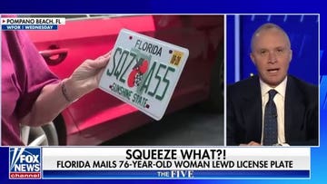 Florida grandma stunned by 'SQZ A55' license plate
