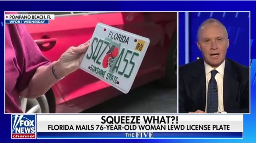 Florida grandma stunned by 'SQZ A55' license plate