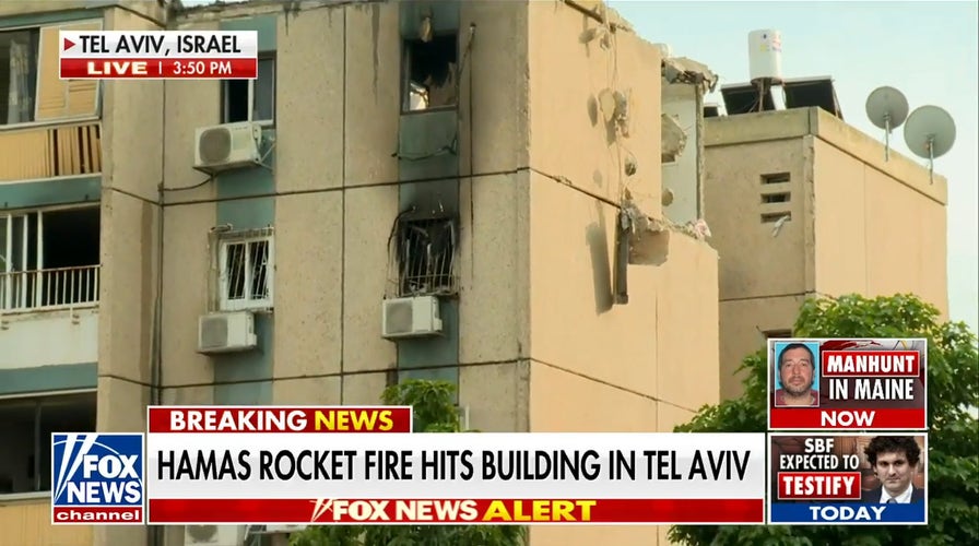 Hamas rocket strikes apartment building in Tel Aviv