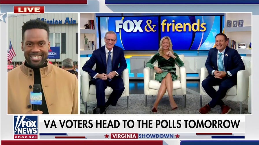 Lawrence Jones talks to Virginia voters on eve of governor election