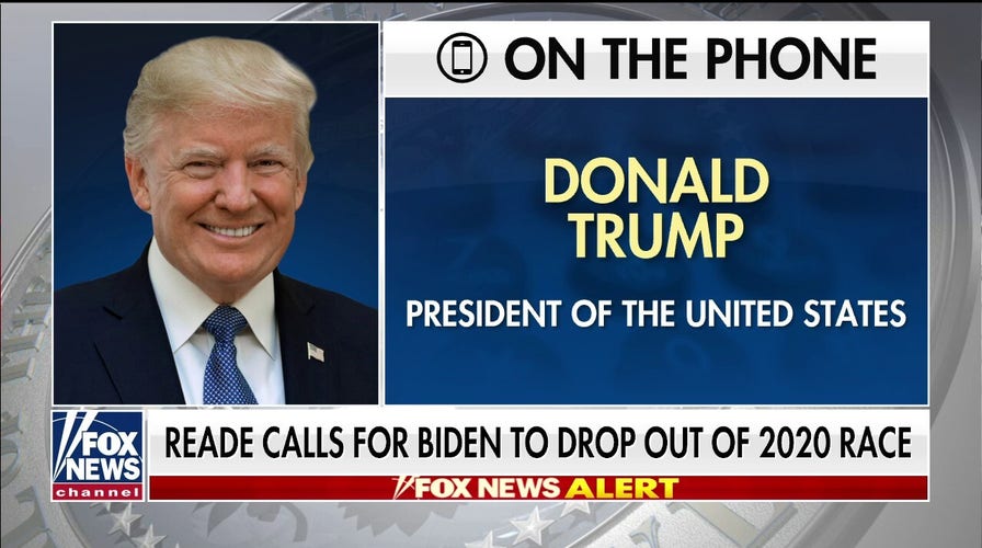Trump responds to Tara Reade calling for Biden to drop out of the presidential race