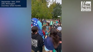 WATCH: North Carolina college students deface Charlie Kirk tribute