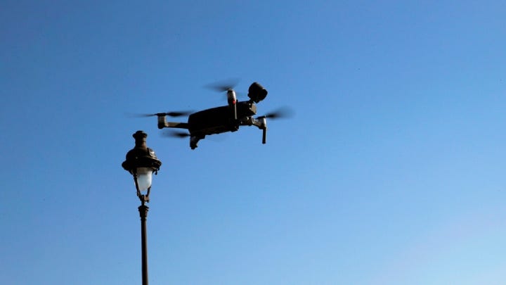 Police using drones to keep watch while social distancing