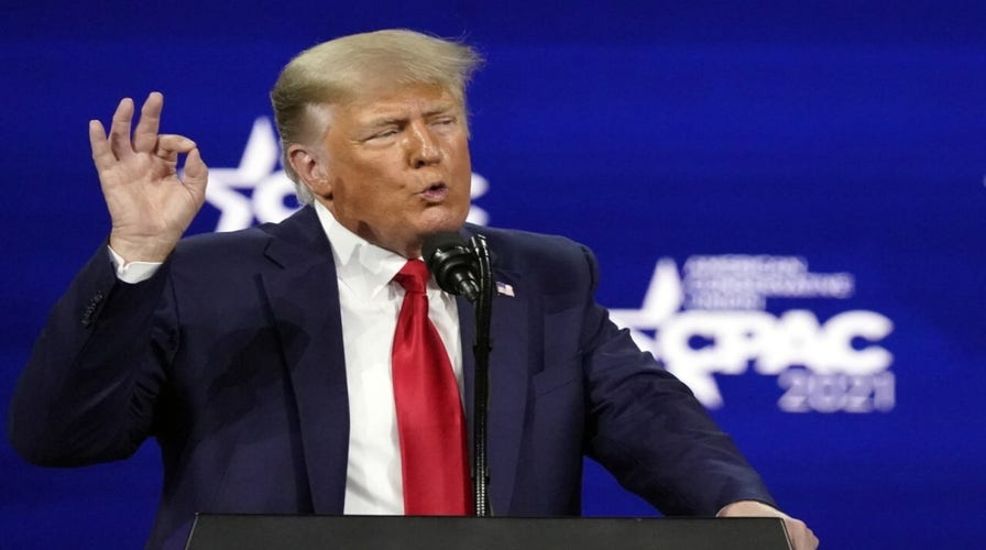 Trump pushes 'America First' agenda, slams Biden in CPAC speech