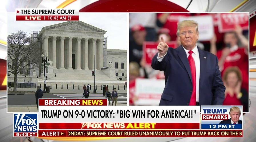 Trump says Supreme Court ruling in Colorado case is unifying and