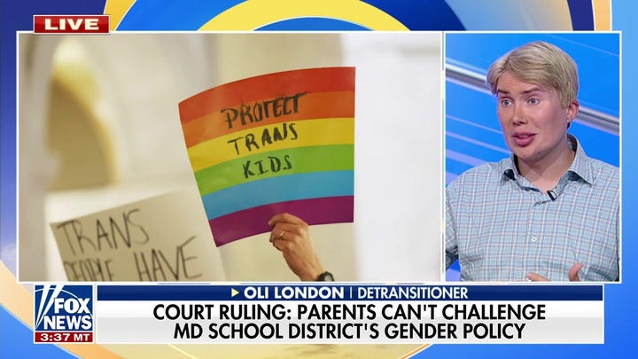 Detransitioner Oli London warns of 'very harmful' dangers of letting kids decide gender: 'Cannot consent'