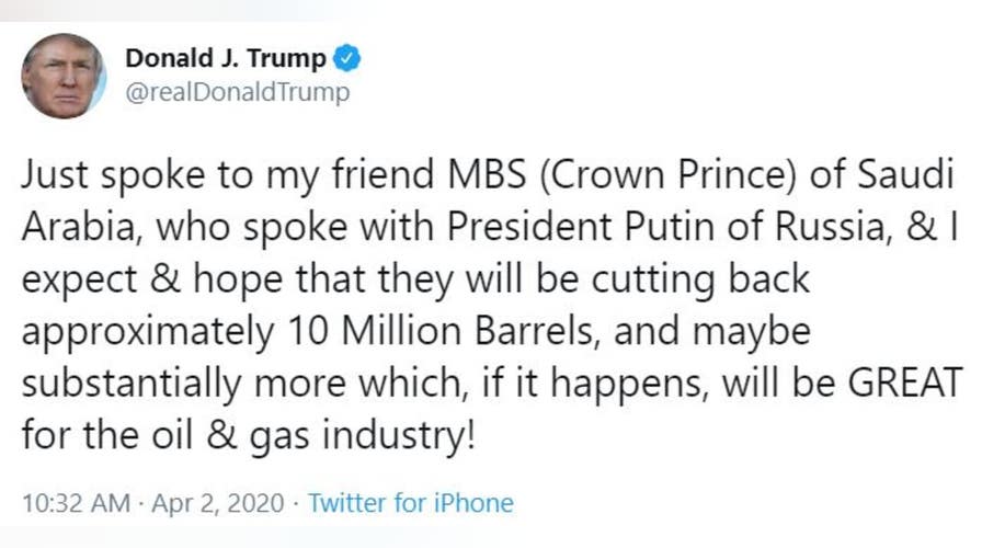 Trump tweet leading to surge on Wall Street