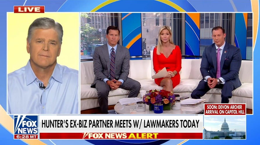 Sean Hannity warns Hunter Biden scandal could cause Democrats to 'throw' Biden off 2024 ticket