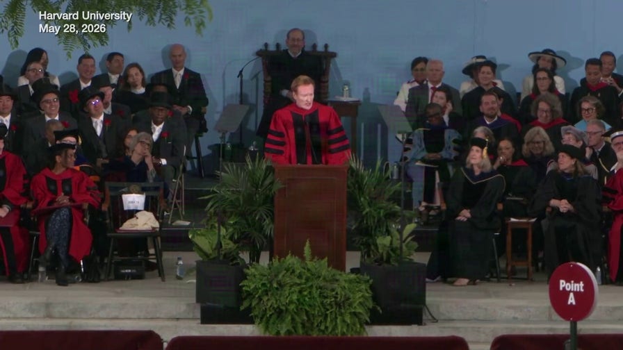 Conan OBrien mocks Trump feud with Harvard University at commencement speech