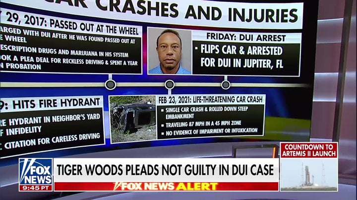 Tiger Woods pleads not guilty in DUI case, seeks jury trial