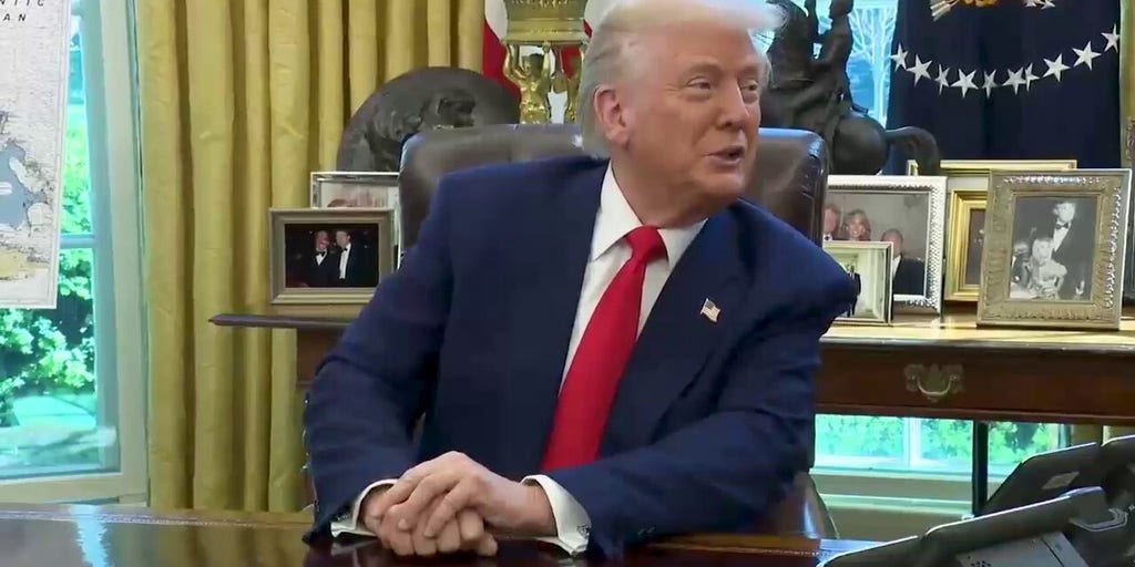 Trump praises Michigan Gov. Gretchen Whitmer during Oval Office remarks