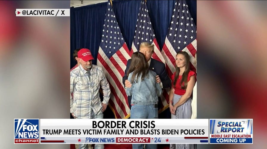 Trump attacks Biden's border policies after meeting with family of Laken Riley