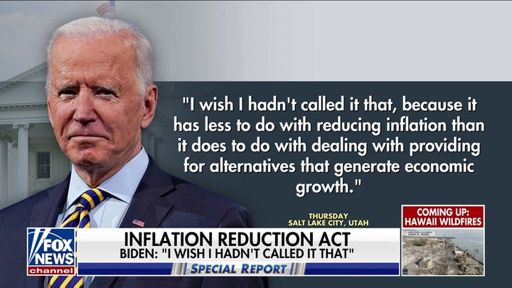 Biden touts Inflation Reduction Act one year later