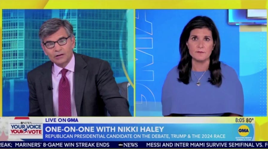 ABC's George Stephanopoulos clashes with Nikki Haley over claim Joe Biden wouldn't finish his term