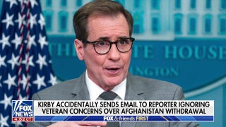 Email shows John Kirby dismissing veterans' concerns on Afghanistan: 'No use in responding' - Fox News