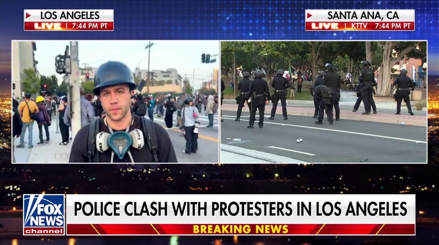 Tonight's riots are the least violent of the last three days, says independent journalist