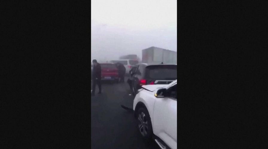 More than 200 vehicles involved in pileup in China