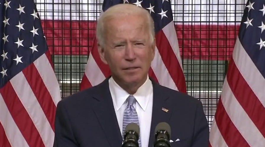 Joe Biden condemns lawlessness in America, says President Trump is fanning the flames