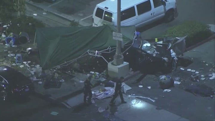 Driver in Pomona, California slams into taco stand, leaving 1 dead, multiple injured