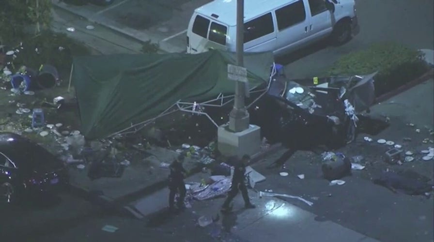 Driver in Pomona, California slams into taco stand, leaving 1 dead, multiple injured