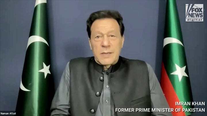Former Pakistan Prime Minister Imran Khan talks to Fox News Digital 