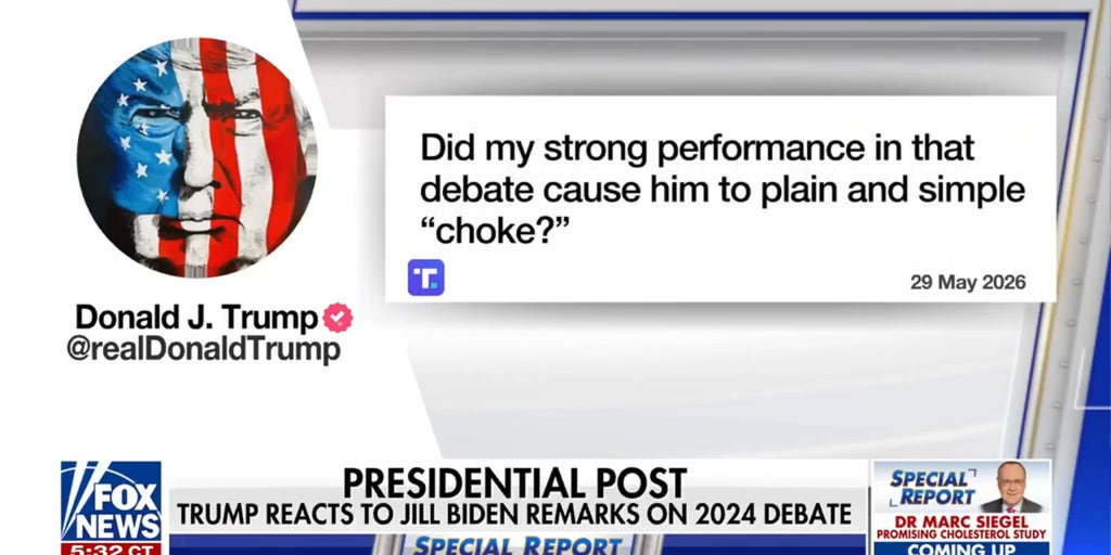 Trump questions whether his ‘strong performance’ in 2024 debate made Biden choke