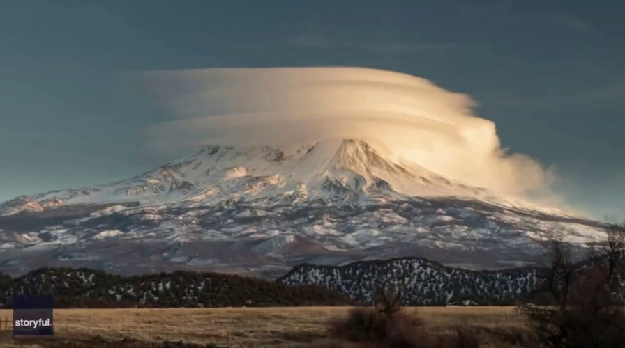 Mesmerizing! Watch as this time-lapse video reveals clouds swirling around Mount Shasta summit