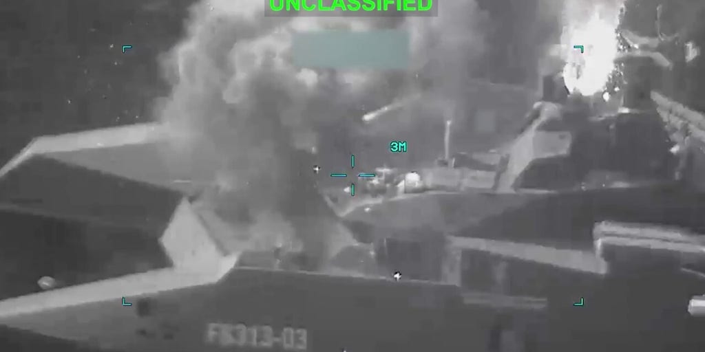 CENTCOM images show strikes on Iranian warships, including the Soleimani-class warship